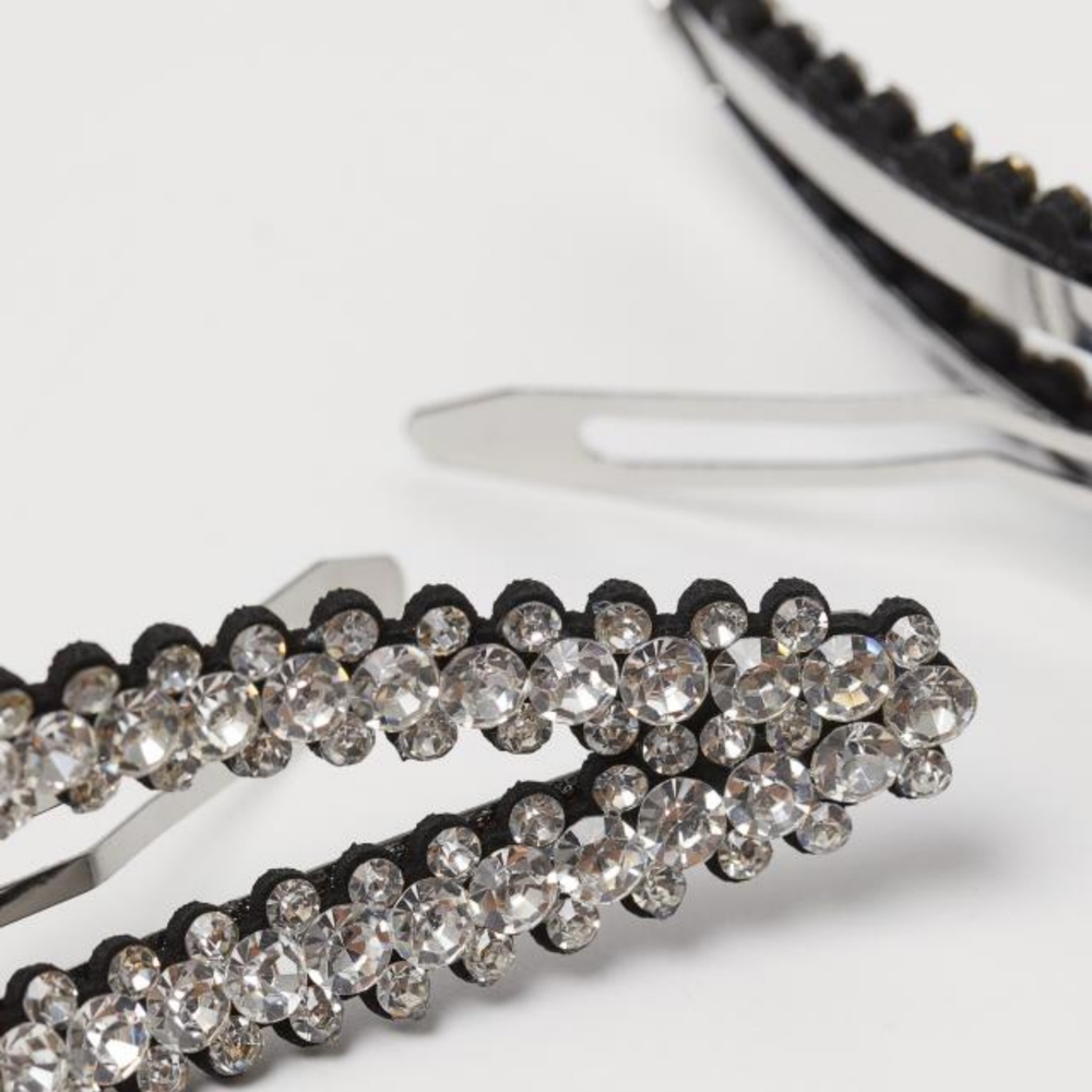 H&M crystal barrettes set - Picture 2 of 3